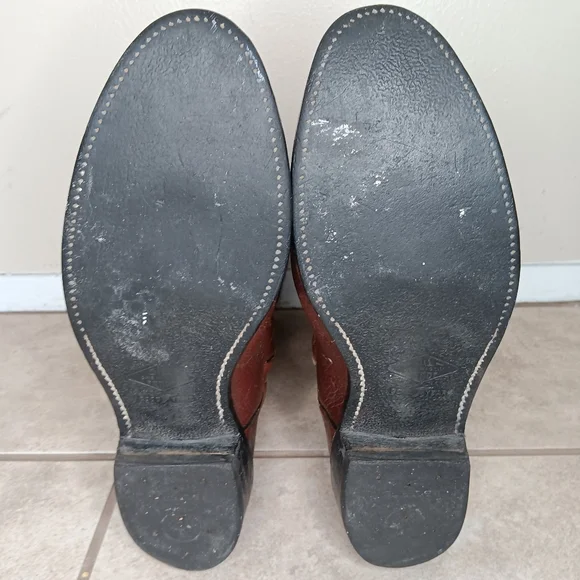 RED WING PECOS Men's Size 13 B Western Boots 9812 Cowboy Brown Leather Made USA - Picture 9 of 12